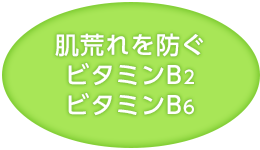 肌荒れを防ぐビタミンB2ビタミンB6